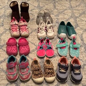 Lot of 6T Kids Colorful Shoe Collection